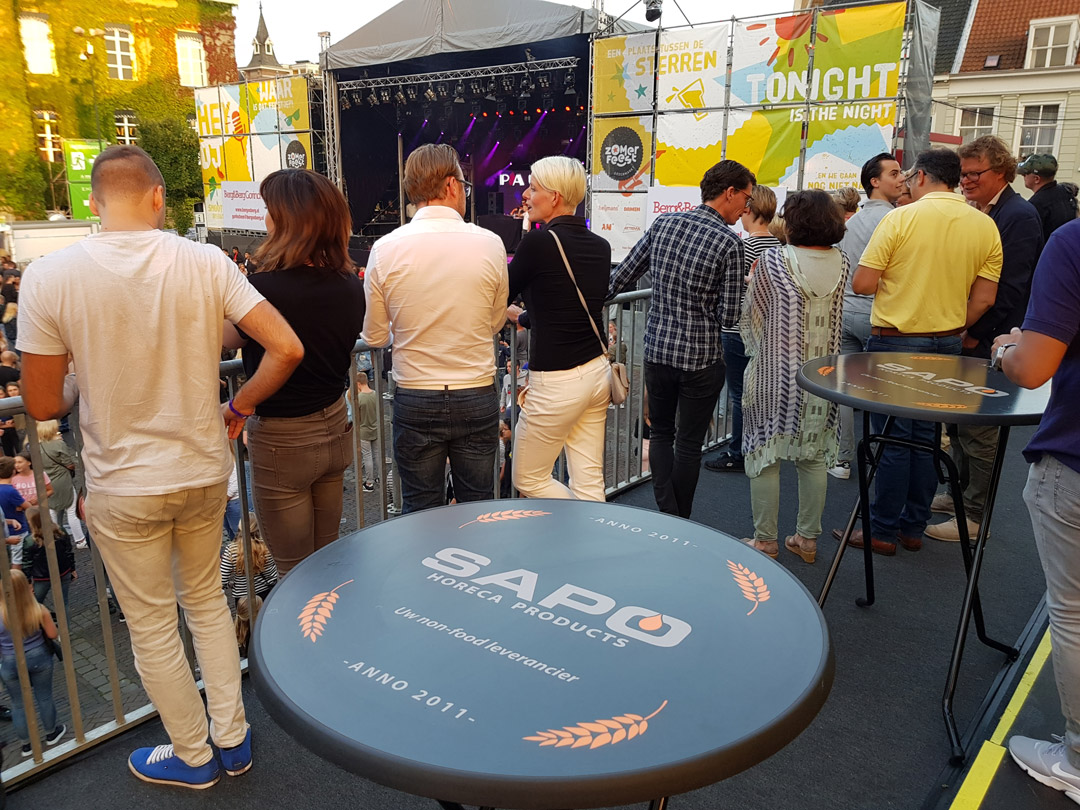 bedrukte statafels, zomerfeest Gorinchem