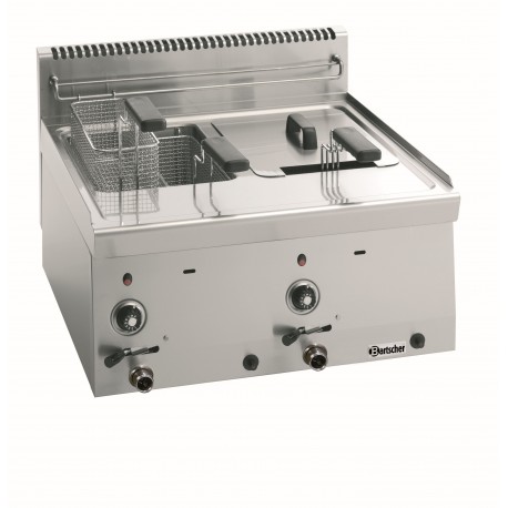 Bartscher Friteuse Gas 600, B600, 2x8L