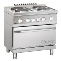 Bartscher El. fornuis 700, B800, 4-pits, EO
