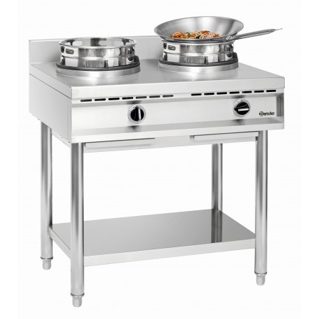 Bartscher Wokkookplaat, 2 branders