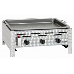 Bartscher Combi-tafelbraadgrill, gas, 3-pits