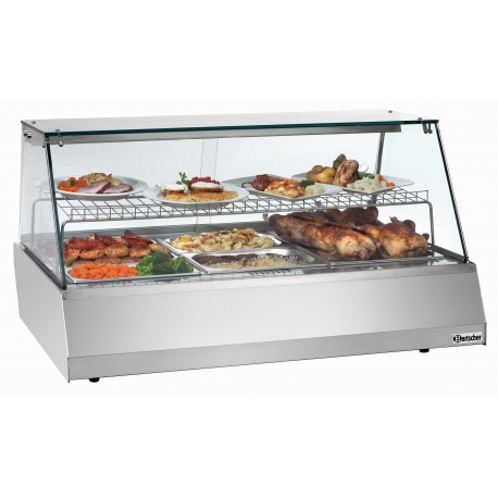 Bartscher Warmhoudvitrine 3/1GN, rechte ruit