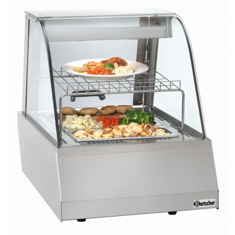 Bartscher Warmhoudvitrine 1/1GN, ronde ruit