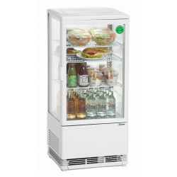 Bartscher Mini-koelvitrine 78L, wit