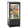 Bartscher Mini-koelvitrine 78L, zwart