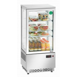 Bartscher Minikoelvitrine 78L, edelstaal BS