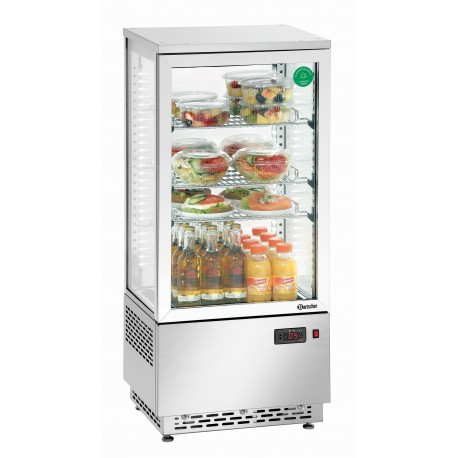 Bartscher Minikoelvitrine 78L, edelstaal BS