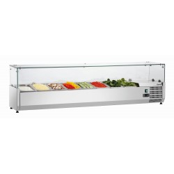 Bartscher Koelopzetvitrine GL4 8 x 1/4 GN