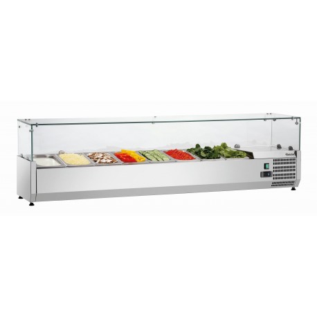 Bartscher Koelopzetvitrine GL4 8 x 1/4 GN
