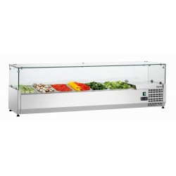 Bartscher Koelopzetvitrine GL3 5x1/3+1x1/2GN
