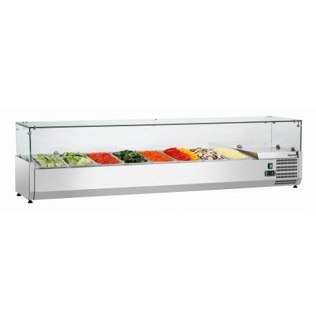 Bartscher Koelopzetvitrine GL3 8 x 1/3 GN