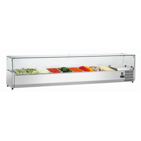 Bartscher Koelopzetvitrine GL3 9 x 1/3 GN