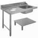 Bartscher Aanvoertafel links, afval, Spat