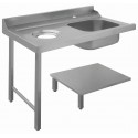 Bartscher Aanvoertafel links, afval, Spat