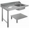Bartscher Aanvoertafel links, afval, Spat