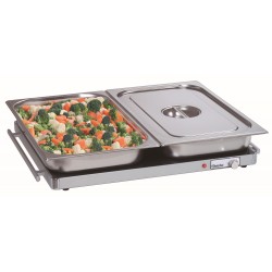 Bartscher Warmhoudplaat, 2/1 GN, TA