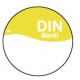 Perm. sticker m/schrijfvlak dinsdag 19 mm 1000/rol (1 stuks)