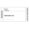 Afwasbare sticker magazijn 250/rol (per 1 stuks)