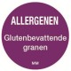 Allergie granen sticker rond 25 mm 1000/rol (1 stuks)