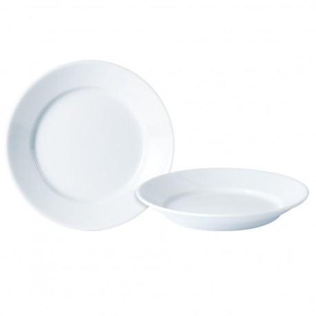 Diep bord met extra brede rand 28 cm (6 stuks)