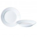 Standard diep bord met extra brede rand 30 cm (per 6 stuks)