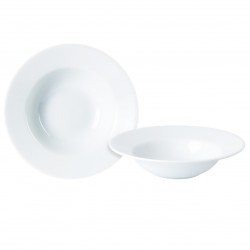 Pasta & soepbord met brede rand 25 cm (6 stuks)