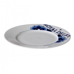 Royal Delft bord met rand 17 cm (6 stuks)