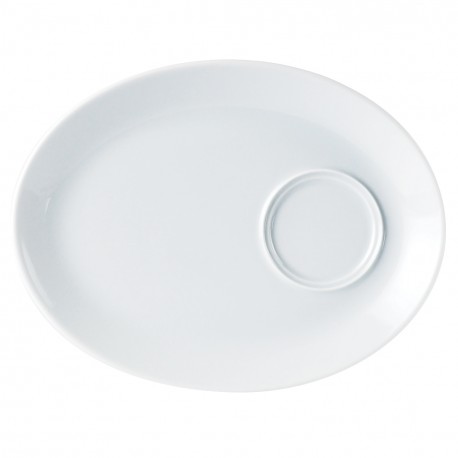 Ovaal gourmet bord 28 cm (6 stuks)