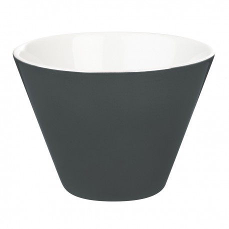 Conische kom zwart 300 ml (6 stuks)