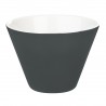 Conische kom zwart 300 ml (6 stuks)