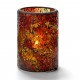 Cilinderlamp gebarsten glas goud 7,9 x 11,4 cm (12 stuks)