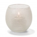 Theelicht luchtbel glas transparant 6,7 x 6 cm (per 12 stuk)