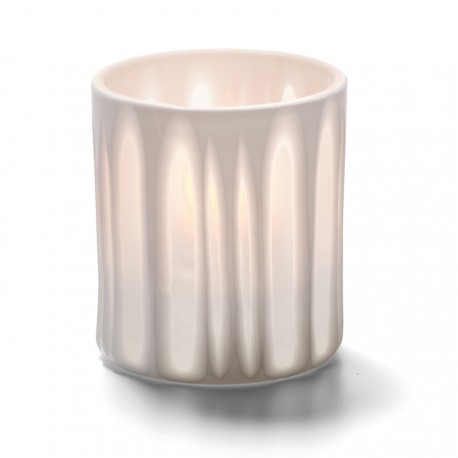 Witporseleinen lamphouder strepen 7 x 8,5 cm (12 stuks)
