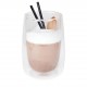 Koffie-/theeglas zonder handvat dubbelw. 400 ml (24 stuks)