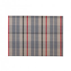 Placemat rechthoekig Geruit 45 x 33 cm (24 stuks)