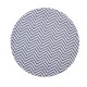Placemat rond Wit/Blauw 38 cm (24 stuks)