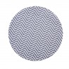 Placemat rond Wit/Blauw 38 cm (per 24 stuks)