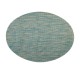 Placemat ovaal Blauw/Wit/Koper 49 x 36 cm (24 stuks)