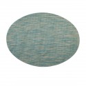 Placemat ovaal Blauw/Wit/Koper 49 x 36 cm (per 24 stuks)