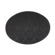 Placemat ovaal Zwart 49 x 36 cm (24 stuks)