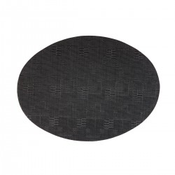 Placemat ovaal Zwart 49 x 36 cm (24 stuks)