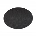 Placemat ovaal Zwart 49 x 36 cm (per 24 stuks)