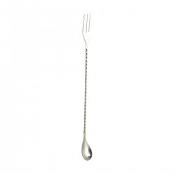 Cocktail lepel met vork 40 cm (1 stuks)