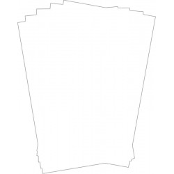 Vetvrij papier onbedrukt 25,5 x 40,5 cm 500st (1 stuks)