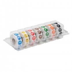 Disp. perm. stickers 'maandag' 19 mm 7x1000/doos (1 stuks)