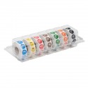 Disp. perm. stickers 'maandag' 19 mm 7x1000/doos (per 1 stuks)