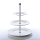 Etagère 3 borden met rand 28 / 21,5 / 16,5 cm (1 stuks)