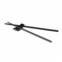 Chopstickhouder zwart 6,4 x 1,9 cm melamine 12 per doos