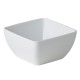 Gebogen vierkant bakje wit 10,8 x 10,8 x 5,7 cm (per 12 stuks)