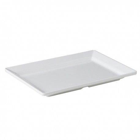 Rechth. bord met smalle rand wit 21 x 30 x 3 cm (3 stuks)